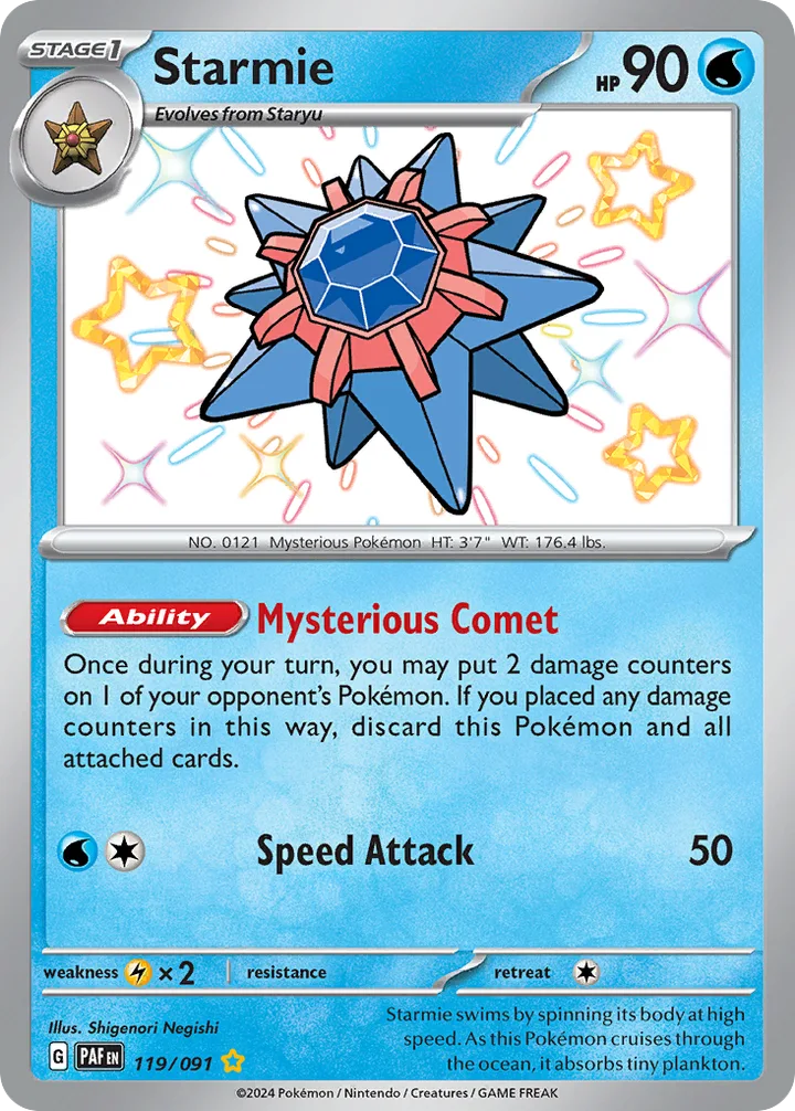 Starmie, Paldean Fates 119/091