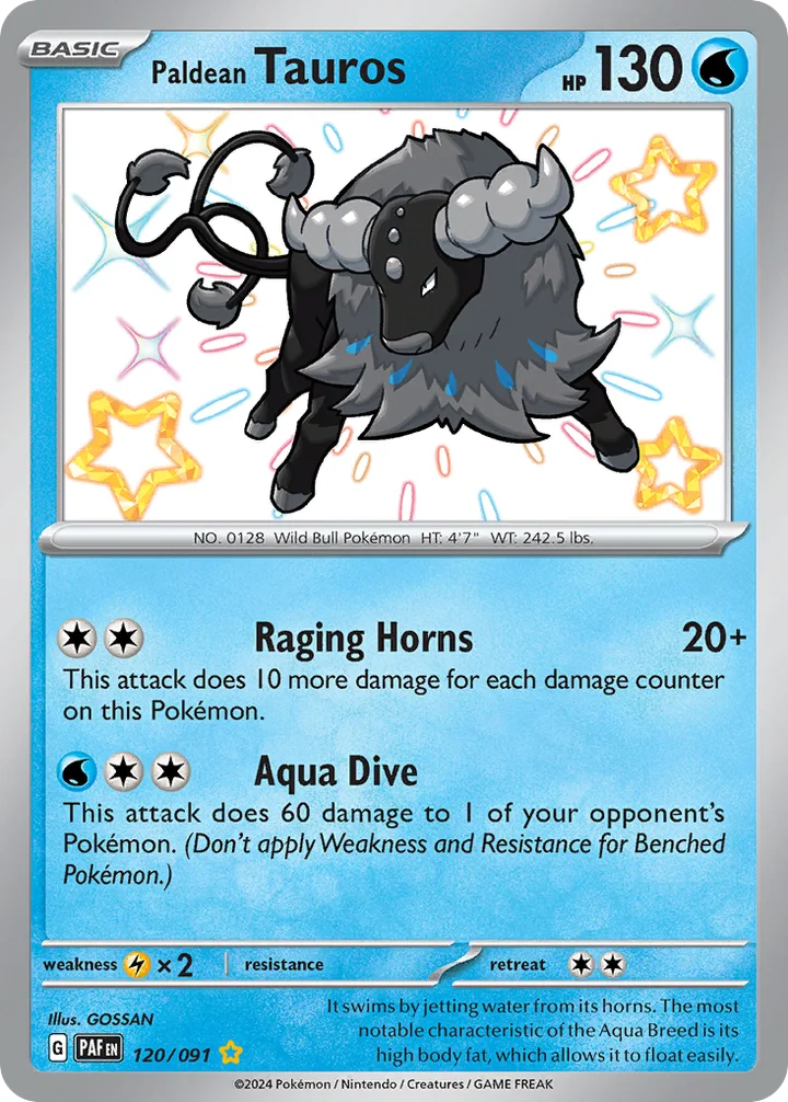 Paldean Tauros, Paldean Fates 120/091