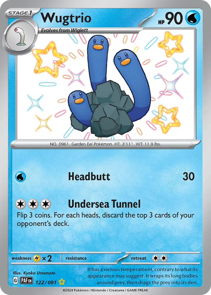 Wugtrio, Paldean Fates 122/091