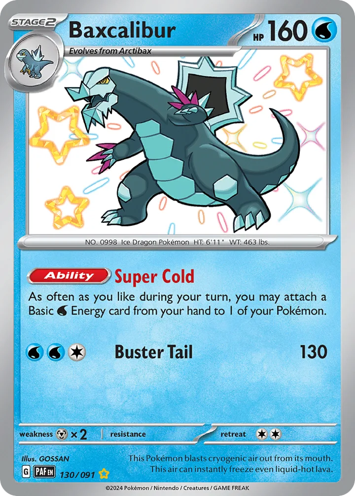 Baxcalibur, Paldean Fates 130/091