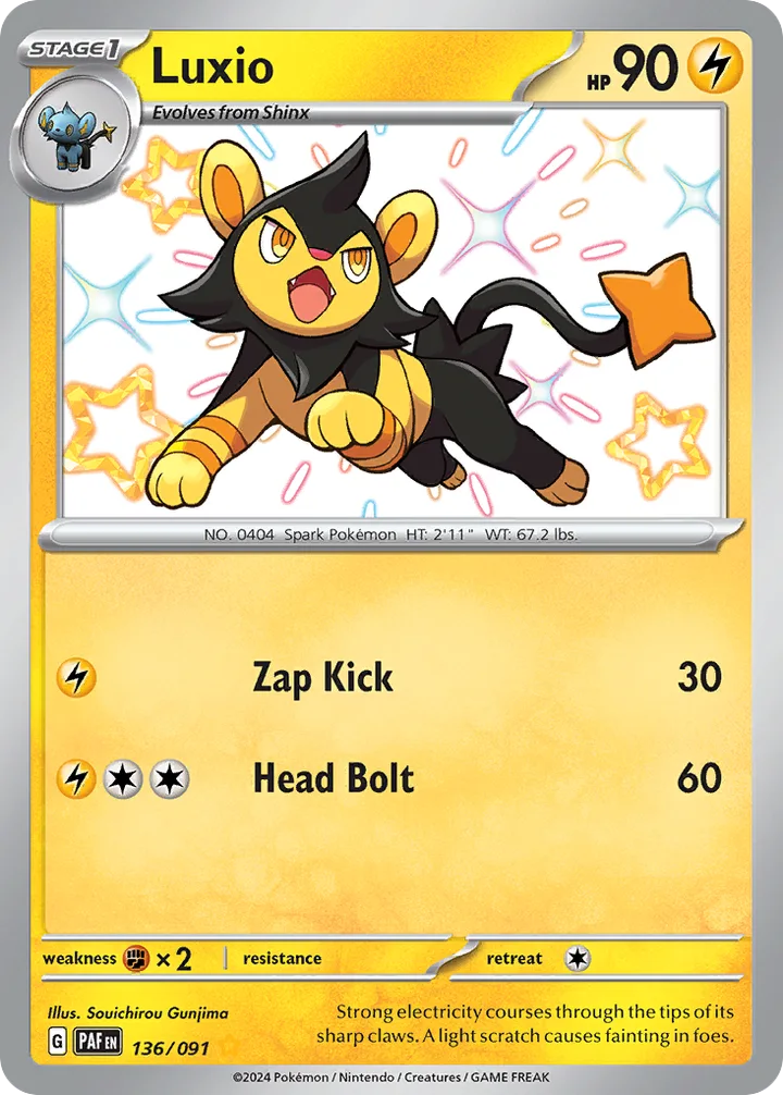 Luxio, Paldean Fates 136/091