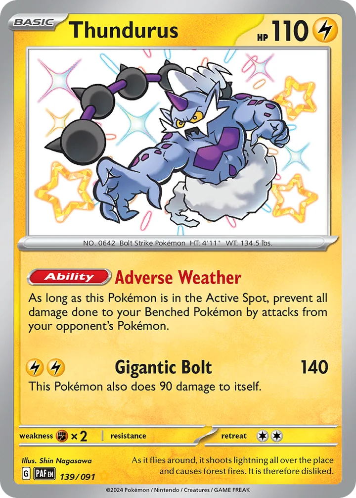 Thundurus, Paldean Fates 139/091