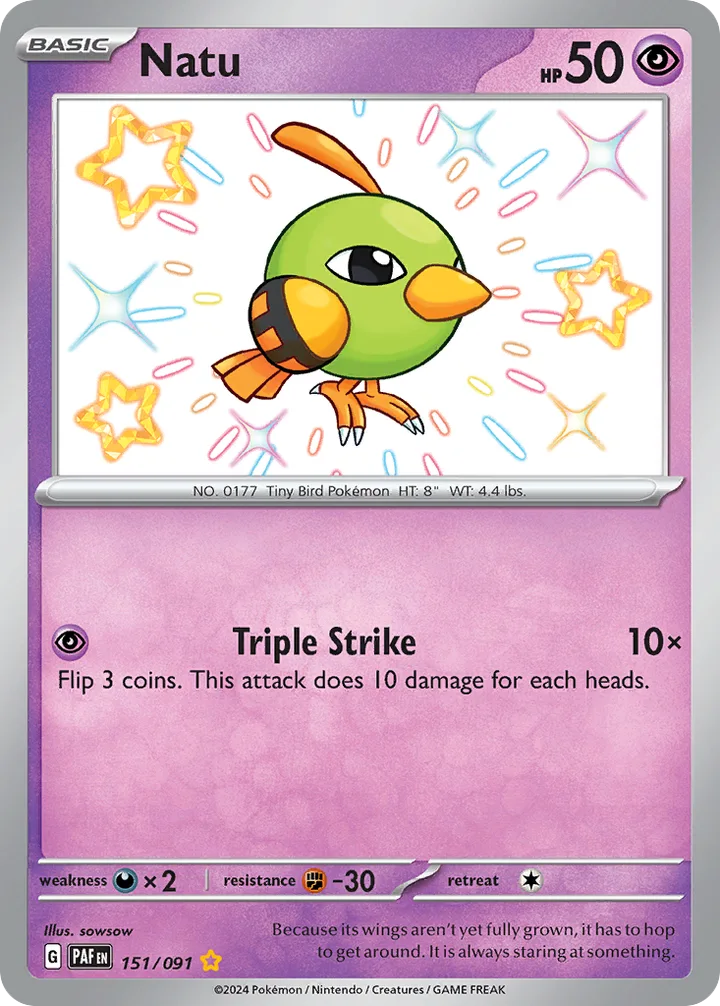 Natu, Paldean Fates 151/091