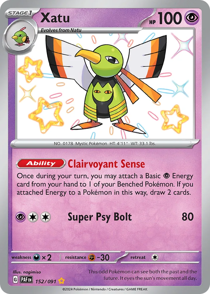 Xatu, Paldean Fates 152/091