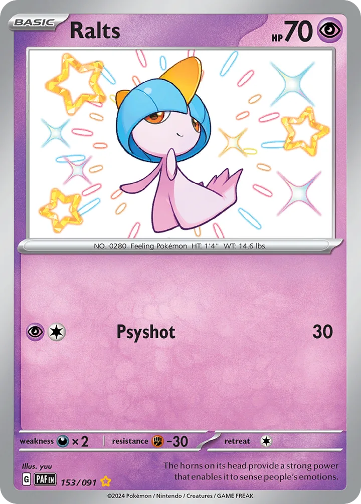 Ralts, Paldean Fates 153/091