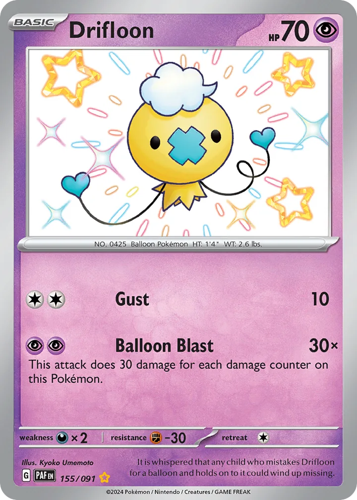 Drifloon, Paldean Fates 155/091