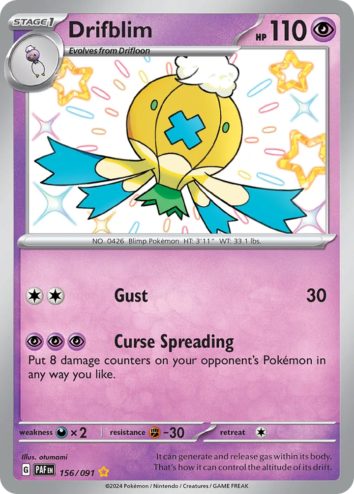 Drifblim, Paldean Fates 156/091