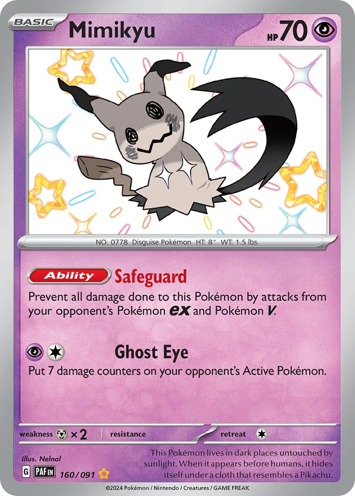 Mimikyu, Paldean Fates 160/091