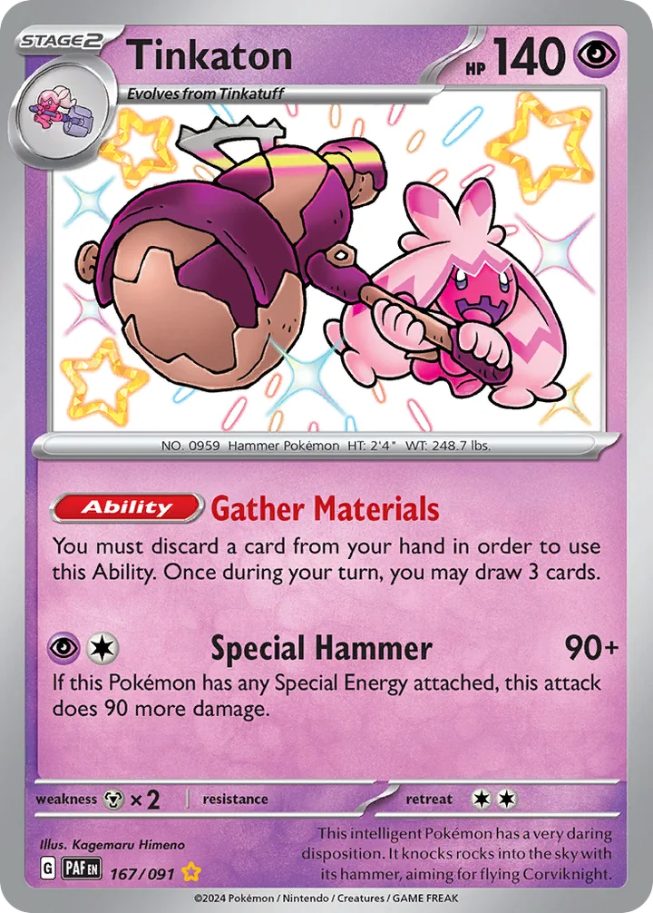 Tinkaton, Paldean Fates 167/091