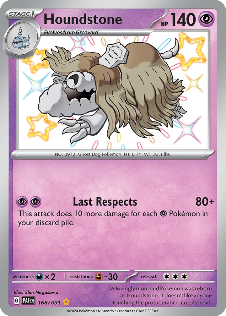 Houndstone, Paldean Fates 168/091