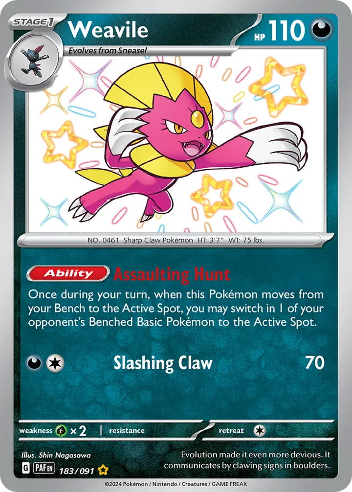 Weavile, Paldean Fates 183/091