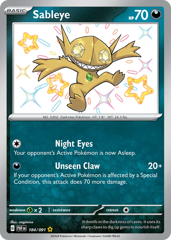 Sableye, Paldean Fates 184/091