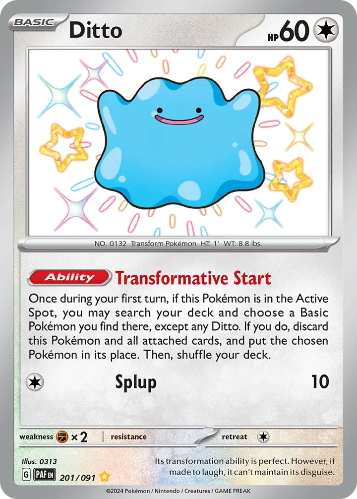 Ditto, Paldean Fates 201/091