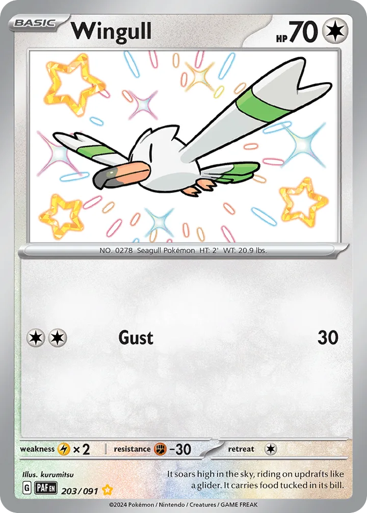 Wingull, Paldean Fates 203/091