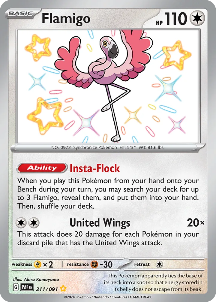 Flamigo, Paldean Fates 211/091