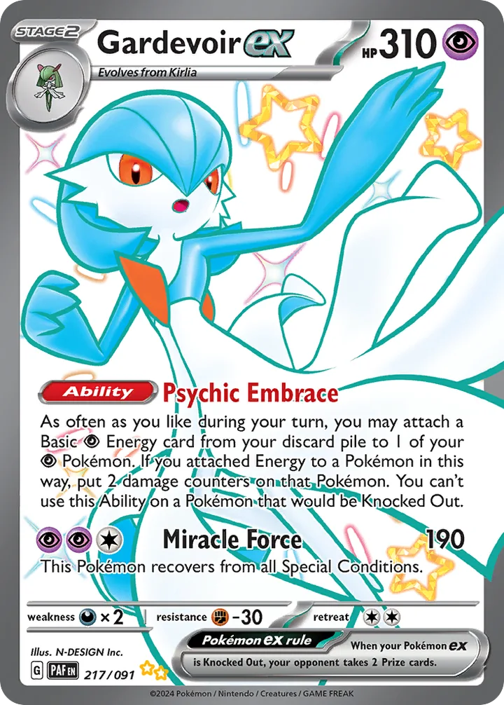 Gardevoir ex, Paldean Fates 217/091