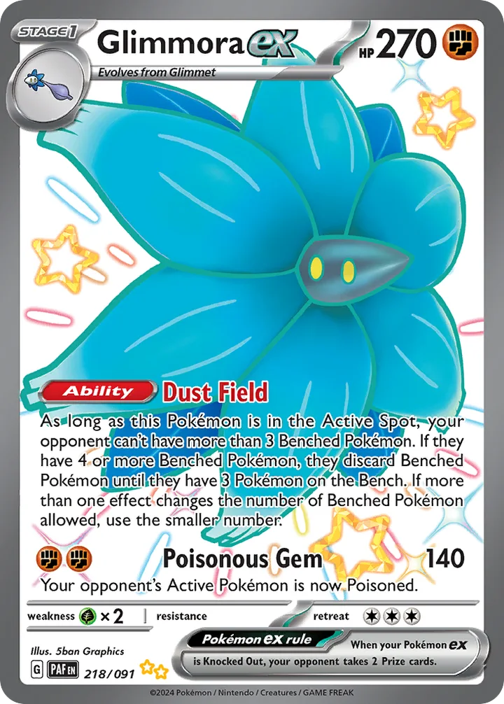 Glimmora ex, Paldean Fates 218/091