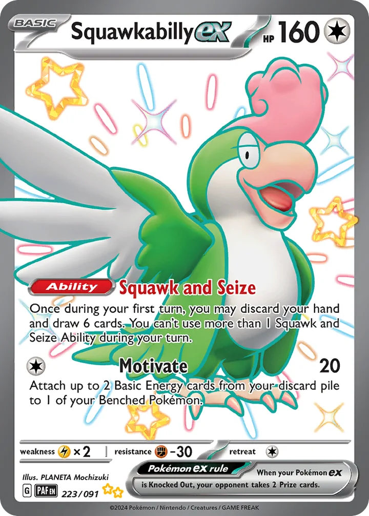 Squawkabilly ex, Paldean Fates 223/091