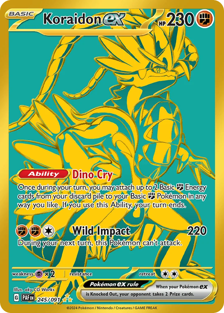 Koraidon ex, Paldean Fates 245/091