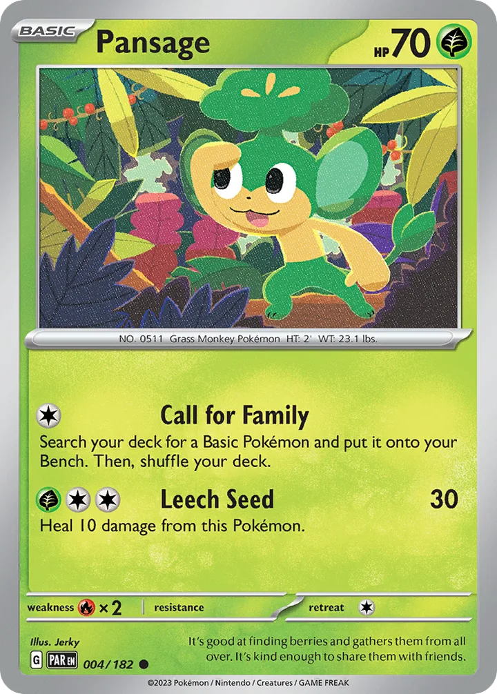 Pansage, Paradox Rift 004/182