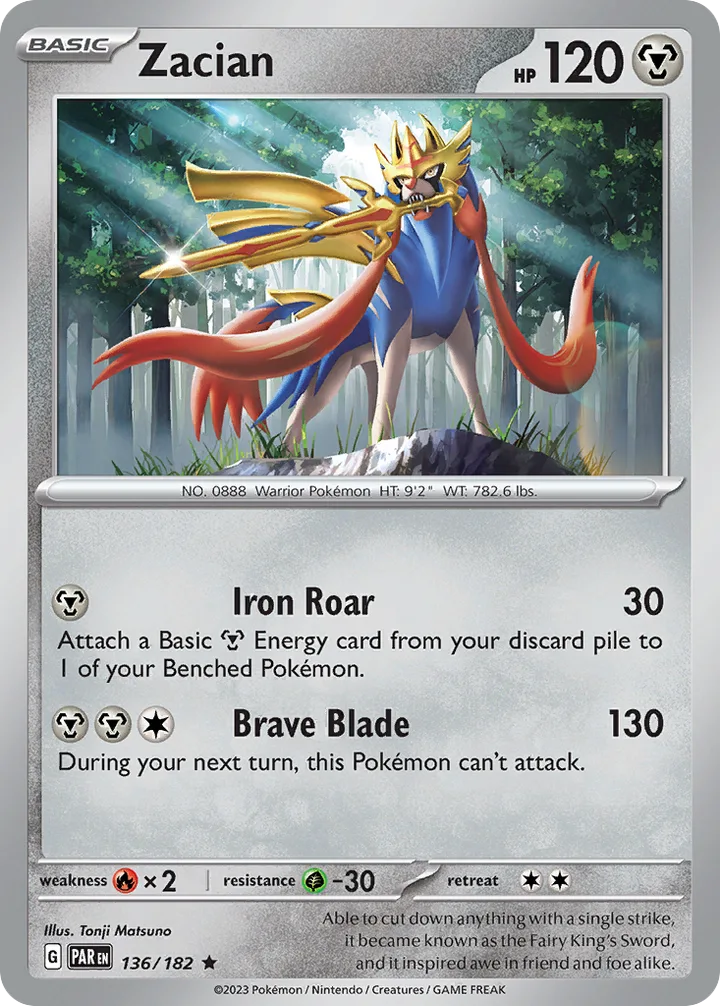 Zacian, Paradox Rift 136/182