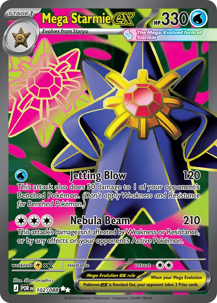 Mega Starmie ex, Perfect Order 102/088