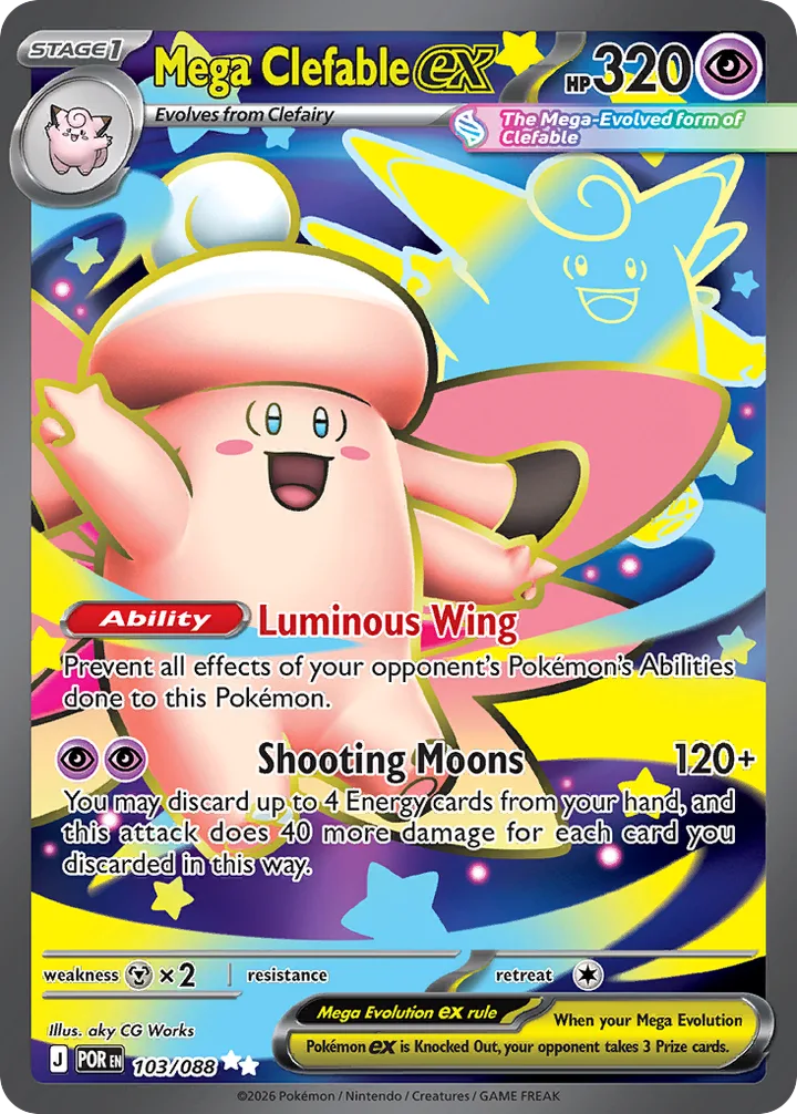 Mega Clefable ex, Perfect Order 103/088