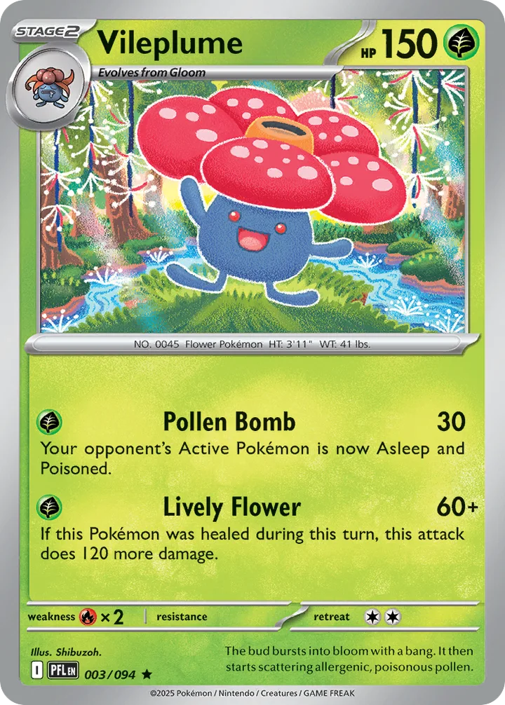 Vileplume, Phantasmal Flames 003/094