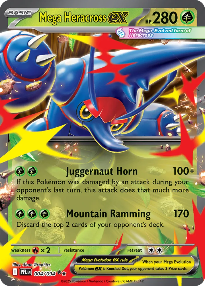 Mega Heracross ex, Phantasmal Flames 004/094