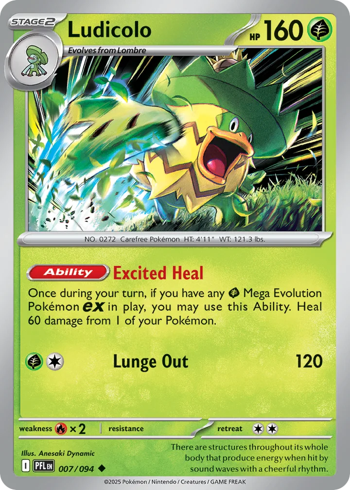 Ludicolo, Phantasmal Flames 007/094