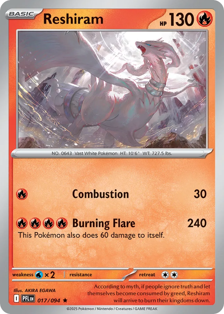 Reshiram, Phantasmal Flames 017/094