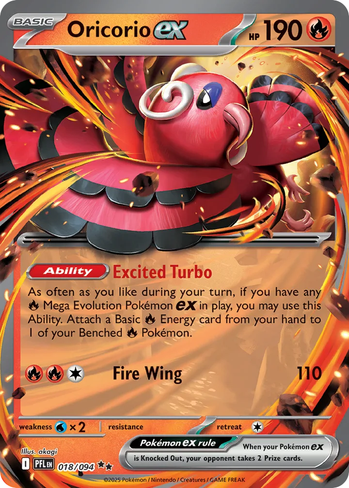 Oricorio ex, Phantasmal Flames 018/094