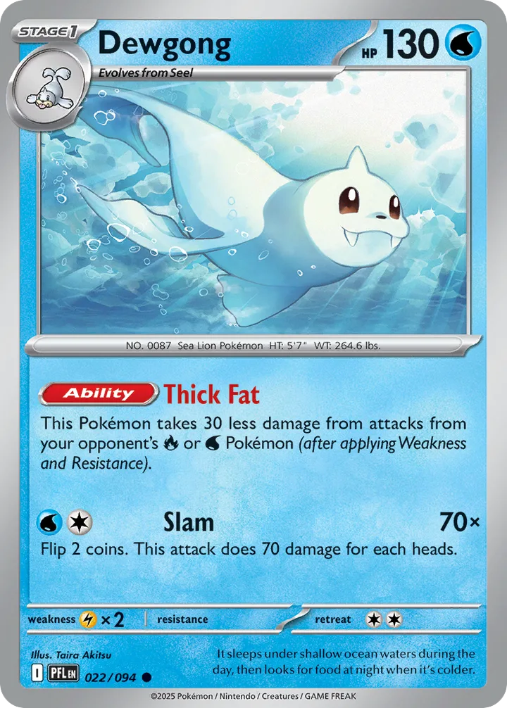 Dewgong, Phantasmal Flames 022/094