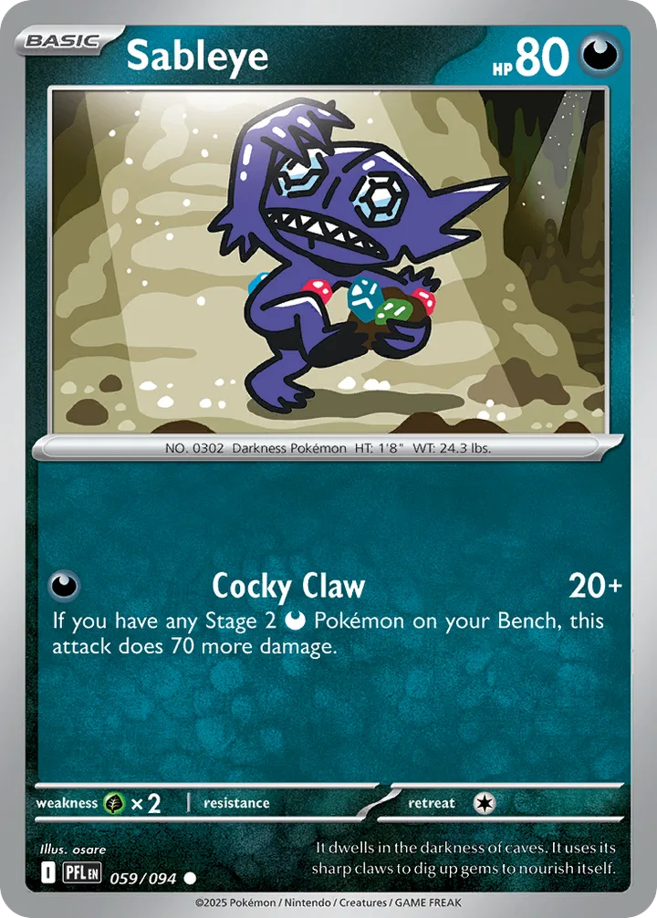 Sableye, Phantasmal Flames 059/094