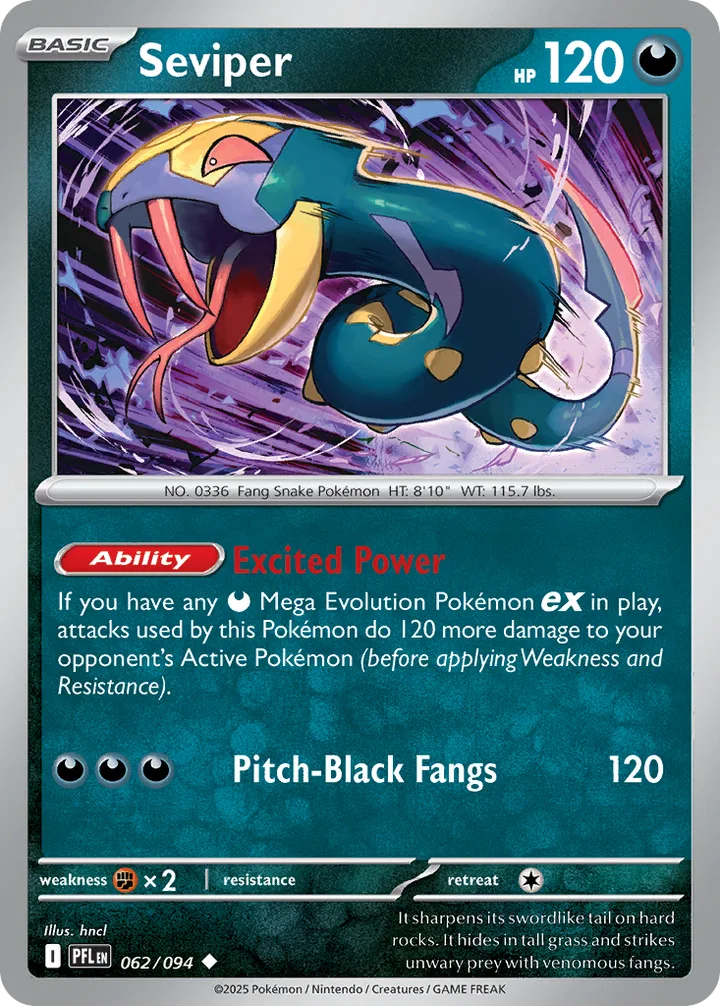Seviper, Phantasmal Flames 062/094