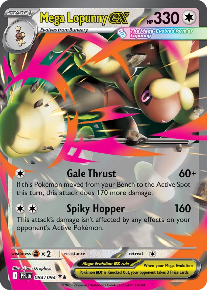 Mega Lopunny ex, Phantasmal Flames 084/094