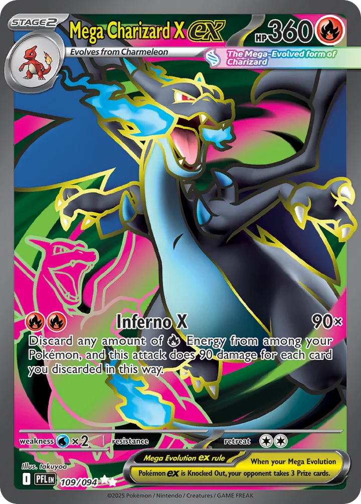 Mega Charizard X ex, Phantasmal Flames 109/094