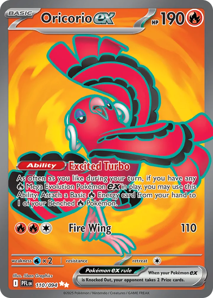 Oricorio ex, Phantasmal Flames 110/094