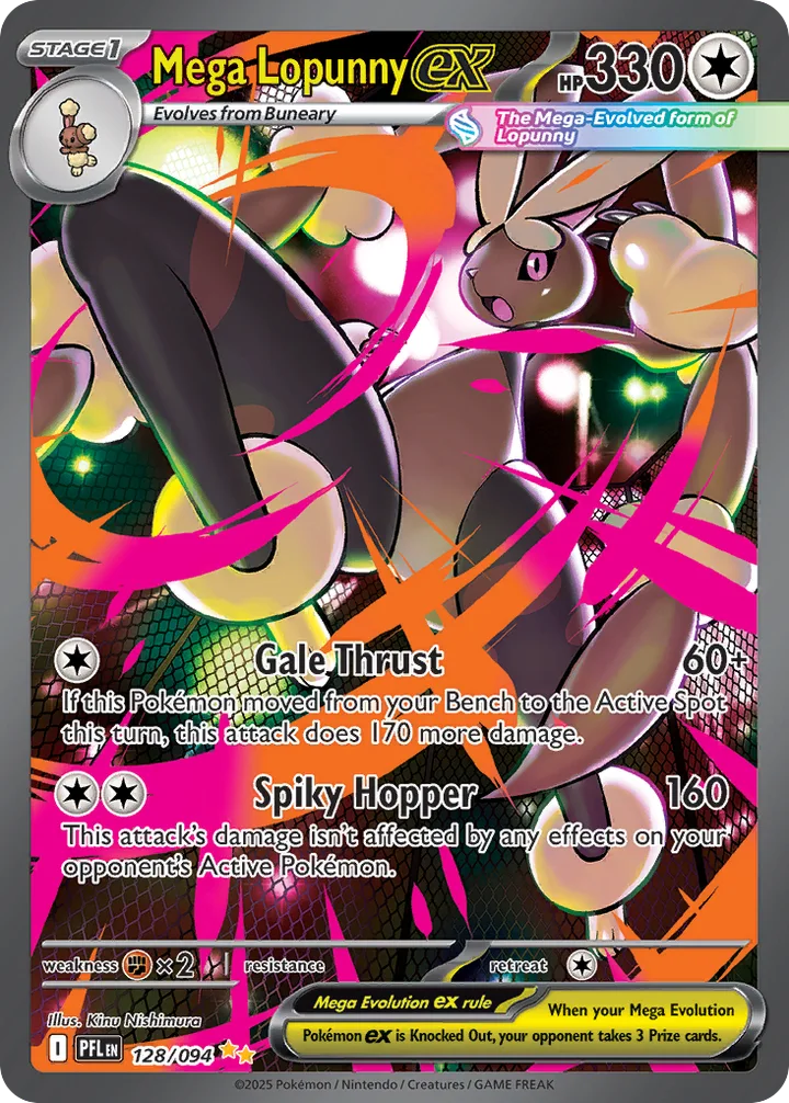 Mega Lopunny ex, Phantasmal Flames 128/094
