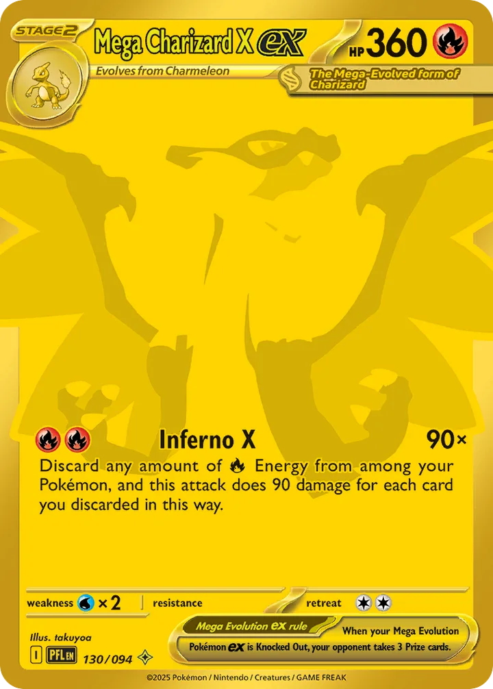 Mega Charizard X ex, Phantasmal Flames 130/094