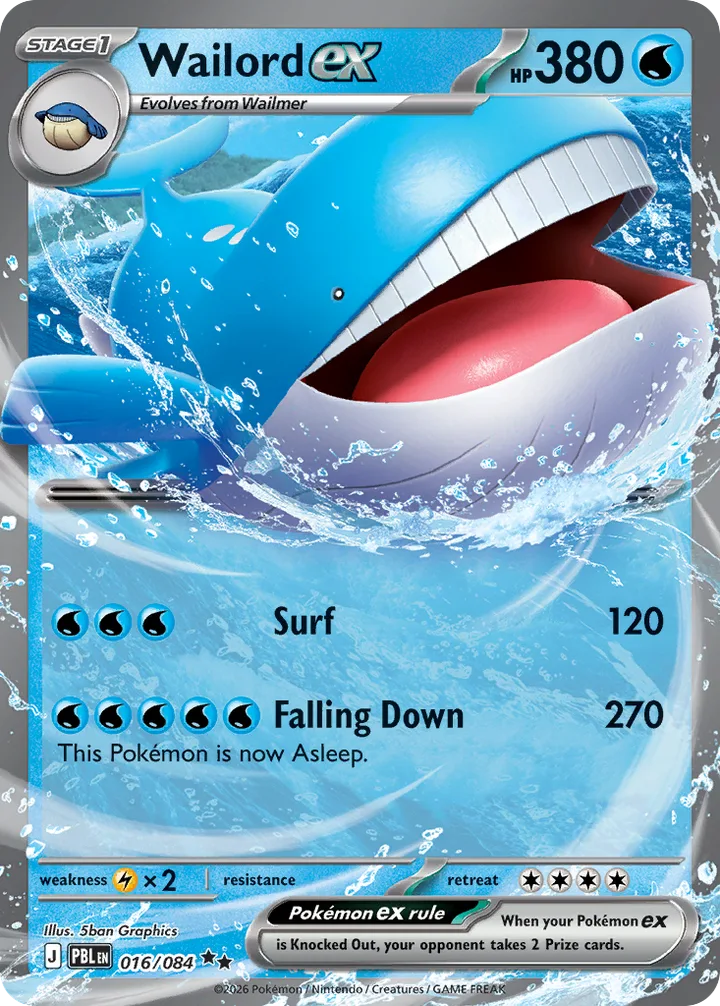 Wailord ex, Pitch Black 016/084