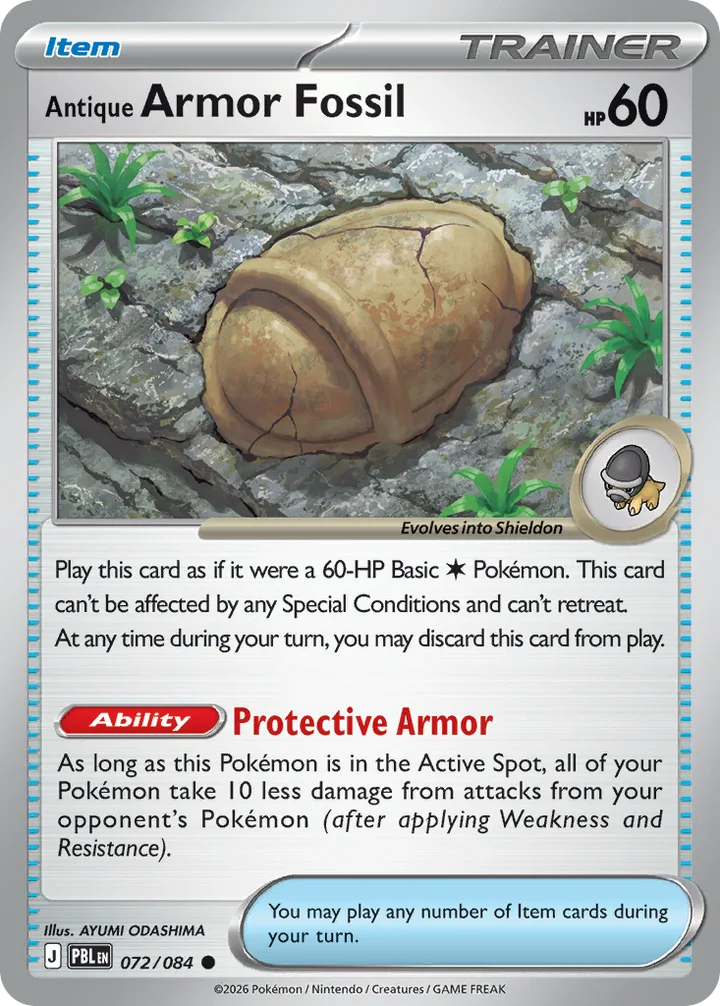 Antique Armor Fossil, Pitch Black 072/084