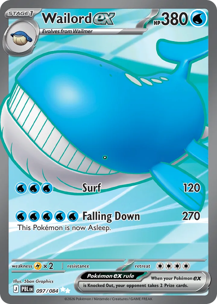 Wailord ex, Pitch Black 097/084