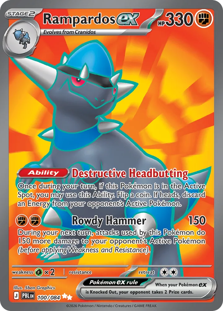 Rampardos ex, Pitch Black 100/084