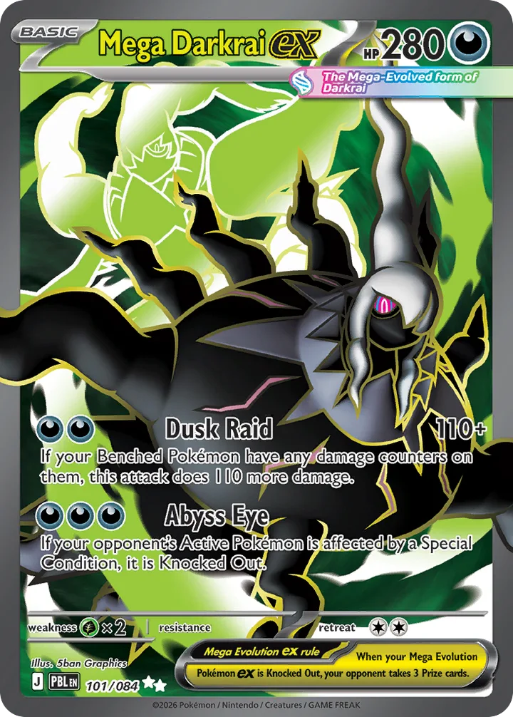 Mega Darkrai ex, Pitch Black 101/084