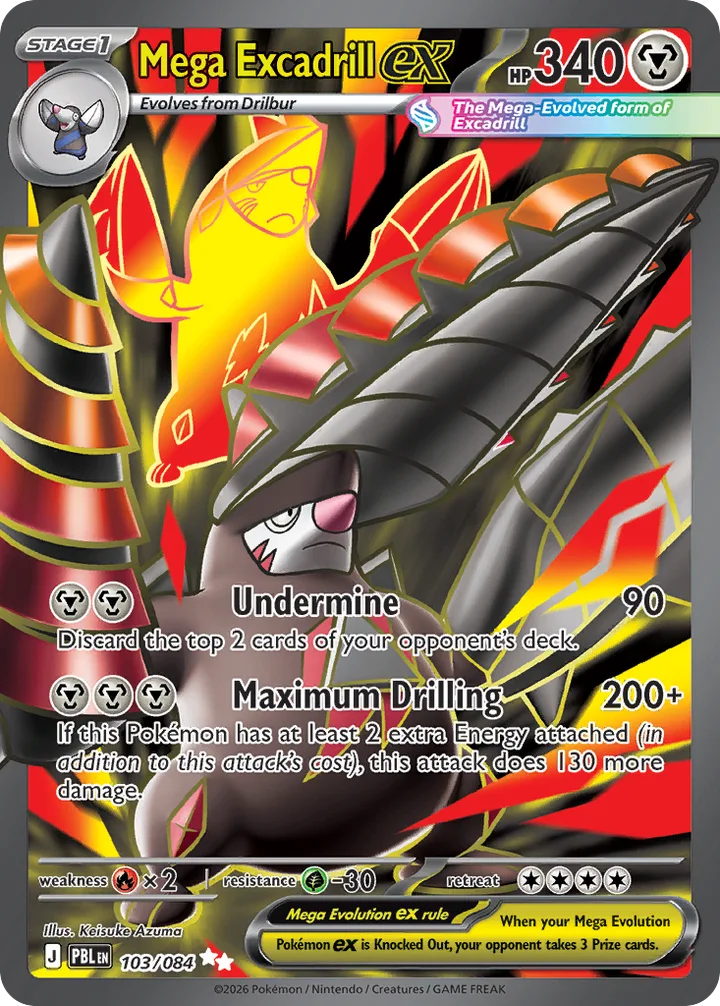 Mega Excadrill ex, Pitch Black 103/084