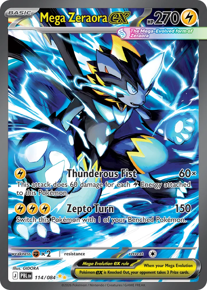 Mega Zeraora ex, Pitch Black 114/084