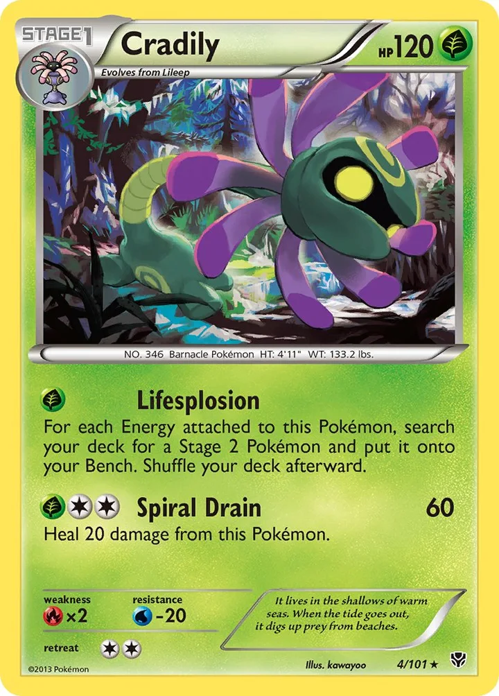 Cradily, Plasma Blast 4/101