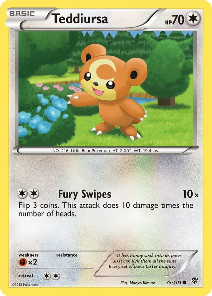Teddiursa, Plasma Blast 75/101