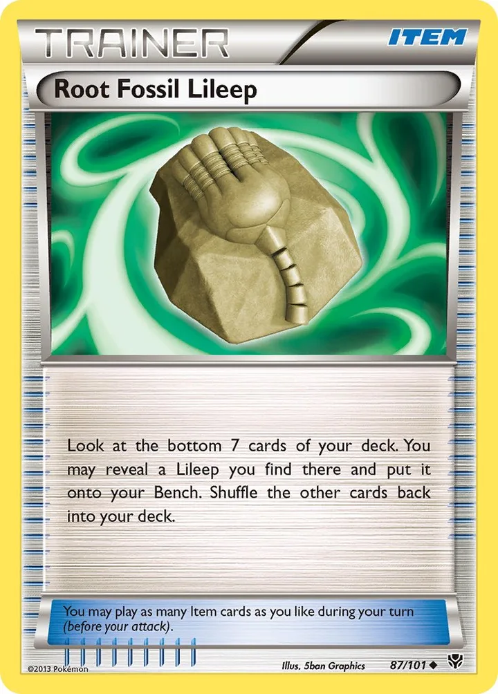 Root Fossil Lileep, Plasma Blast 87/101